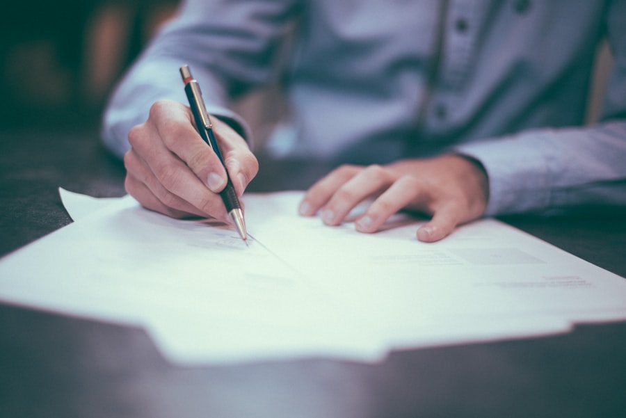 Signature d'un contrat d'assurance